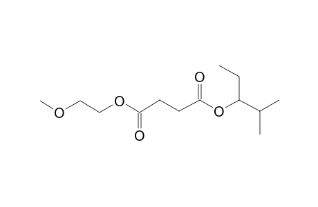 Succinic acid, 2-methylpent-3-yl 2-methoxyethyl ester