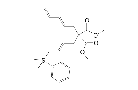 Dimethyl (2,4-pentadienyl)((E)-4-dimethylphenylsilyl-2-butenyl)malonate