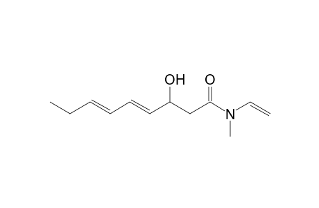 N-Methyl-N-vinyl-3-hydroxy-4,6-nonadienamide