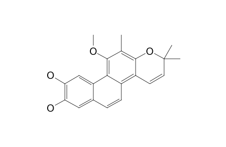 11-METHOXY-2,2,12-TRIMETHYL-2H-NAPHTHO-[1,2-F]-[1]-BENZOPYRAN-8,9-DIOL