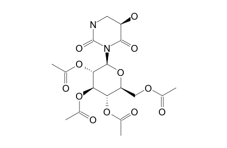 (5S)-5-HYDROXY-3-(2,3,4,6-TETRA-O-ACETYL-BETA-D-GLUCOPYRANOSYL)-5,6-DIHYDROPYRIMIDIN-2,4-DIONE
