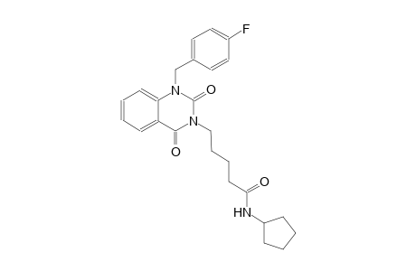 N-cyclopentyl-5-(1-(4-fluorobenzyl)-2,4-dioxo-1,4-dihydro-3(2H)-quinazolinyl)pentanamide