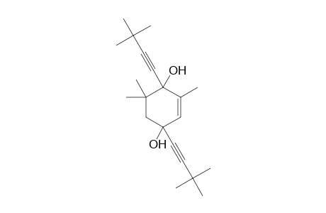 1,4-Bis-(3,3-dimethyl-but-1-ynyl)-2,6,6-trimethyl-cyclohex-2-ene-1,4-diol