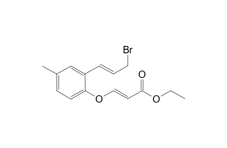 (E)-ethyl 3-(2-((E)-3-bromoprop-1-en-1-yl)-4-methylphenoxy)acrylate