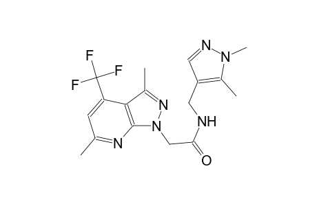 N-[(1,5-dimethyl-1H-pyrazol-4-yl)methyl]-2-[3,6-dimethyl-4-(trifluoromethyl)-1H-pyrazolo[3,4-b]pyridin-1-yl]acetamide