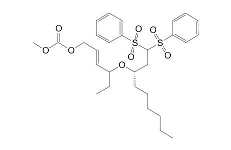 4-[(3R)-1,1-Bis(phenylsulfonyl)-3-nonoxy]-(E)-2-hexenyl methyl carbonate