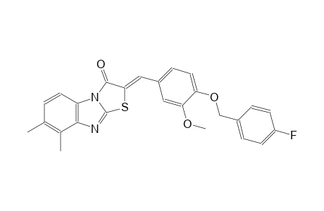 thiazolo[3,2-a]benzimidazol-3(2H)-one, 2-[[4-[(4-fluorophenyl)methoxy]-3-methoxyphenyl]methylene]-7,8-dimethyl-, (2Z)-