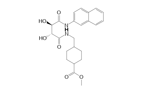 L-2R,3R)-4-{[2,3-dihydroxy-3-(naphthalene-2-carbamoyl)-propionamido]methyl}-cyclohexylcarboxylate methyl ester