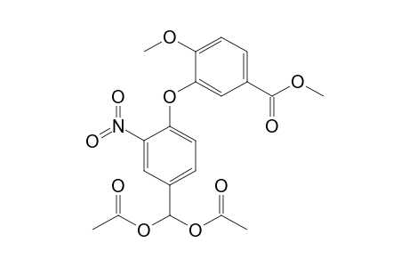 4-(Diacetoxymethyl)-2'-methoxy-5'-(methoxycarbonyl)-2-nitrodiphenyl Ether