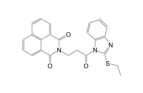 2-{3-[2-(ethylsulfanyl)-1H-benzimidazol-1-yl]-3-oxopropyl}-1H-benzo[de]isoquinoline-1,3(2H)-dione