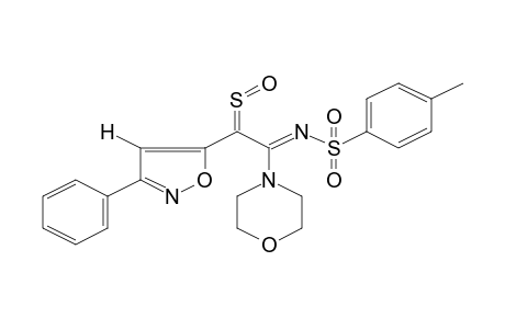 .alpha.-[3'-(Phenyl)isoxazolyl]-.alpha.-(Z)-sulfinyl-N-(4-methylphenylsulfonyl)morpholinoacetamidin