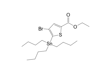 4-Bromo-5-tributylstannyl-2-thiophenecarboxylic acid ethyl ester