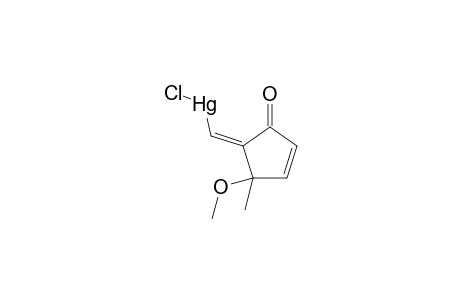 Chloranyl-[(Z)-(2-methoxy-2-methyl-5-oxidanylidene-cyclopent-3-en-1-ylidene)methyl]mercury