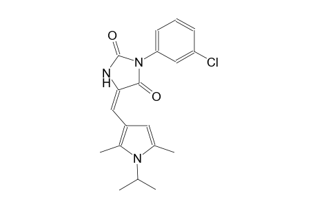 (5E)-3-(3-chlorophenyl)-5-[(1-isopropyl-2,5-dimethyl-1H-pyrrol-3-yl)methylene]-2,4-imidazolidinedione