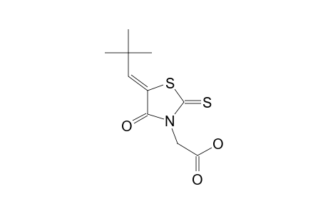 2-[(5Z)-4-keto-5-neopentylidene-2-thioxo-thiazolidin-3-yl]acetic acid