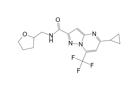 5-cyclopropyl-N-(tetrahydro-2-furanylmethyl)-7-(trifluoromethyl)pyrazolo[1,5-a]pyrimidine-2-carboxamide