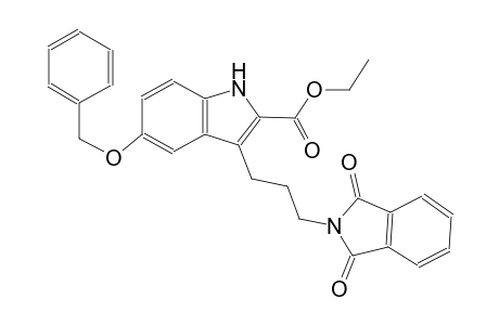 ethyl 5-(benzyloxy)-3-[3-(1,3-dioxo-1,3-dihydro-2H-isoindol-2-yl)propyl]-1H-indole-2-carboxylate