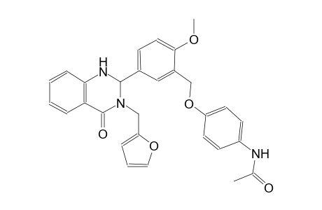 acetamide, N-[4-[[5-[3-(2-furanylmethyl)-1,2,3,4-tetrahydro-4-oxo-2-quinazolinyl]-2-methoxyphenyl]methoxy]phenyl]-