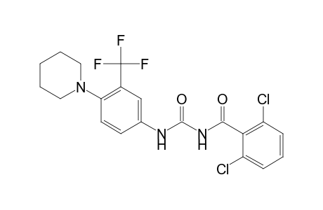 Benzamide, 2,6-dichloro-N-[[[4-(1-piperidinyl)-3-(trifluoromethyl)phenyl]amino]carbonyl]-