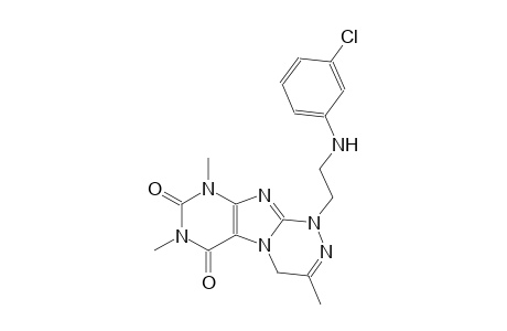[1,2,4]triazino[3,4-f]purine-6,8(7H,9H)-dione, 1-[2-[(3-chlorophenyl)amino]ethyl]-1,4-dihydro-3,7,9-trimethyl-