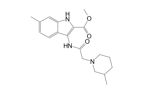 methyl 6-methyl-3-{[(3-methyl-1-piperidinyl)acetyl]amino}-1H-indole-2-carboxylate