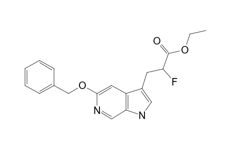 5-BENZYLOXY-3-(2-ETHOXYCARBONYL-2-FLUOROETHYL)-1H-PYRROLO-[2,3-C]-PYRIDINE