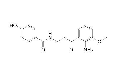 N-(3-(2-Amino-3-methoxyphenyl)-3-oxopropyl)-4-hydroxybenzamide