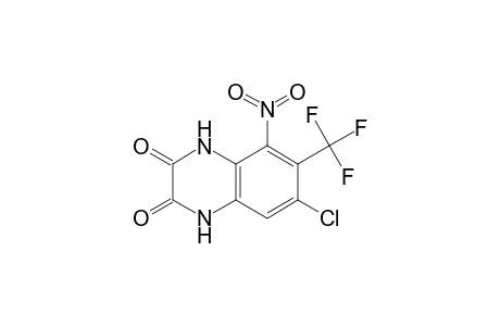 7-chloranyl-5-nitro-6-(trifluoromethyl)-1,4-dihydroquinoxaline-2,3-dione