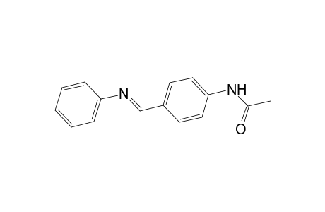N-{4-[(E)-(phenylimino)methyl]phenyl}acetamide
