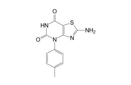 2-Amino-4-(4-methylphenyl)-4H,5H,6H,7H-pyrimido[4,5-d][1,3]thiazole-5,7-dione