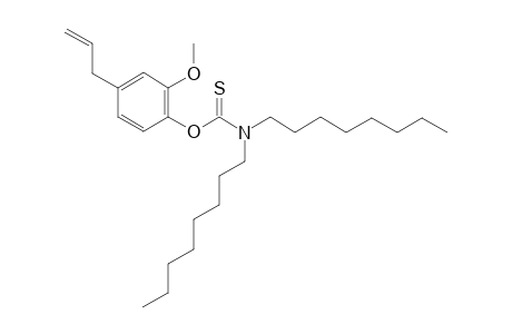 O-(4-allyl-2-methoxyphenyl) dioctylcarbamothioate