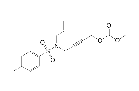 4-Methyl-N-(prop-2'-enyl)-N-[4'-(methoxycarbonyloxy)but-2'-yn-1'-yl]benzenesulfonamide