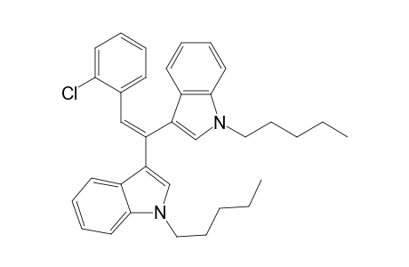 1-(2-Chlorophenyl)-1,2-bis-(1-pentyl-1H-indol-3-yl)ethene