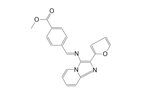 benzoic acid, 4-[(E)-[[2-(2-furanyl)imidazo[1,2-a]pyridin-3-yl]imino]methyl]-, methyl ester