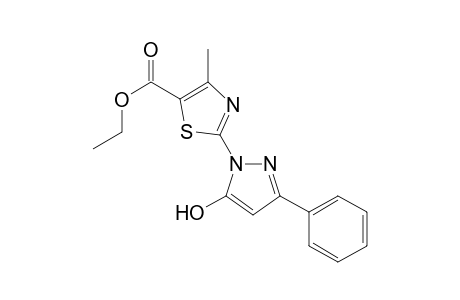 Ethyl 2-(5-hydroxy-3-phenyl-1H-pyrazol-1-yl)-4-methyl-1,3-thiazole-5-carboxylate