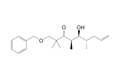 (4R,5S,6S)-1-(Benzyloxy)-5-hydroxy-2,2,4,6-tetramethyl-8-nonen-3-one