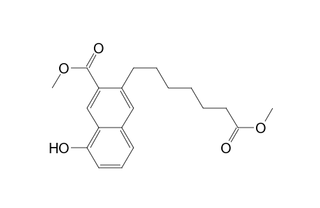 4-Hydroxyp-6-(methoxycarbonyl)-7-naphthalenylheptanoic acid methyl ester