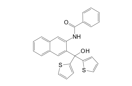 Bis(2'-thienyl)(3'-N-benzoylamino-2'-naphthyl)methanol
