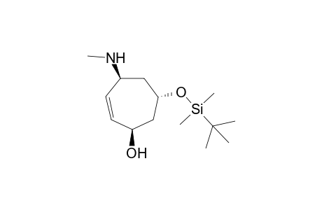 4-Methyamino-6-(tert-butyldimethylsiloxy)cyclohept-2-enol