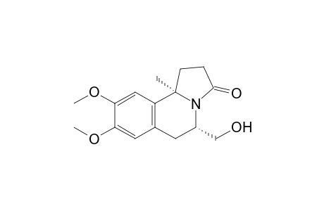 (5S,10bR)-5-(hydroxymethyl)-8,9-dimethoxy-10b-methyl-1,2,5,6-tetrahydropyrrolo[2,1-a]isoquinolin-3-one