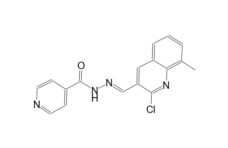 N'-[(E)-(2-chloro-8-methyl-3-quinolinyl)methylidene]isonicotinohydrazide