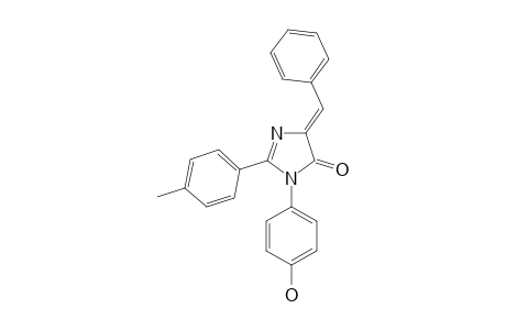1-(PARA-HYDROXYPHENYL)-2-(PARA-METHYLPHENYL)-(4E)-PHENYLIDENE-2-IMIDAZOLIN-5-ONE