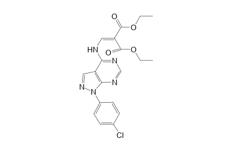 Diethyl 2-((1-(4-chlorophenyl)-1H-pyrazolo[3,4-d]pyrimidin-4-ylamino)methylene)malonate