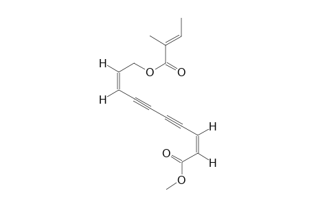 METHYL-10-[(Z)-2-METHYL-2-BUTENOYLOXY]-(2-Z,8-Z)-2,8-DECA-DIENE-4,6-DIYNOATE