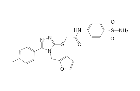 N-[4-(aminosulfonyl)phenyl]-2-{[4-(2-furylmethyl)-5-(4-methylphenyl)-4H-1,2,4-triazol-3-yl]sulfanyl}acetamide