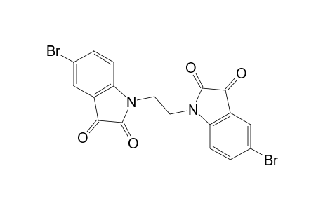 1H-Indole-2,3-dione, 1,1'-(1,2-ethanediyl)bis[5-bromo-