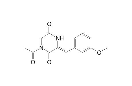 (3Z)-1-acetyl-3-m-anisylidene-piperazine-2,5-quinone