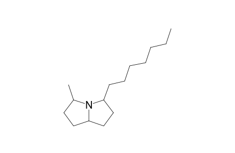 3-BETA-HEPTYL-2,3,5,6,7,7A-BETA-HEXAHYDRO-5-BETA-METHYL-1H-(N(15))-PYRROLIZINE
