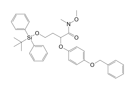 2-[4'-(Benzyloxy)phenoxy]-4-[(t-butyldiphenylsilyl)oxy]-N-methoxy-N-methylbutyramide
