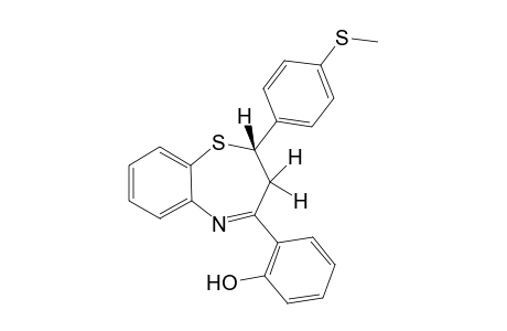 (S)-4-(2-Hydroxyphenyl)-2-(4-methylthiophenyl)-2,3-dihydro-1,5-benzothiazepine